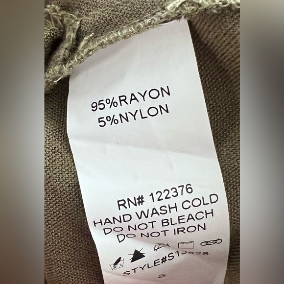 Mustard Seed Army Green Short Sleeve Button Down Shirt Dress - Picture 8 of 8